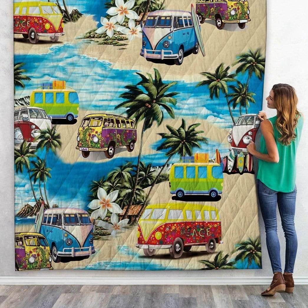 Casespring 3D Classic Retro Campervan Custom Quilt