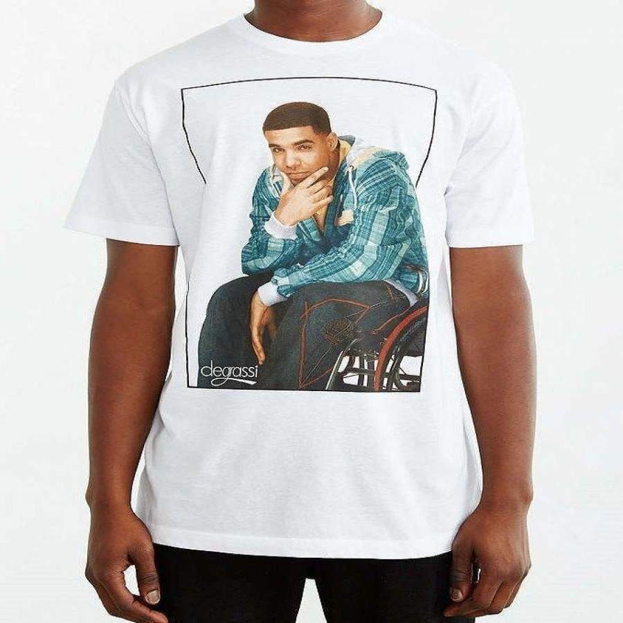 Degrassi Drizzy Drake White T-Shirt Nwt Authentic Official Round Neck Short Sleeves Tops Clothing
