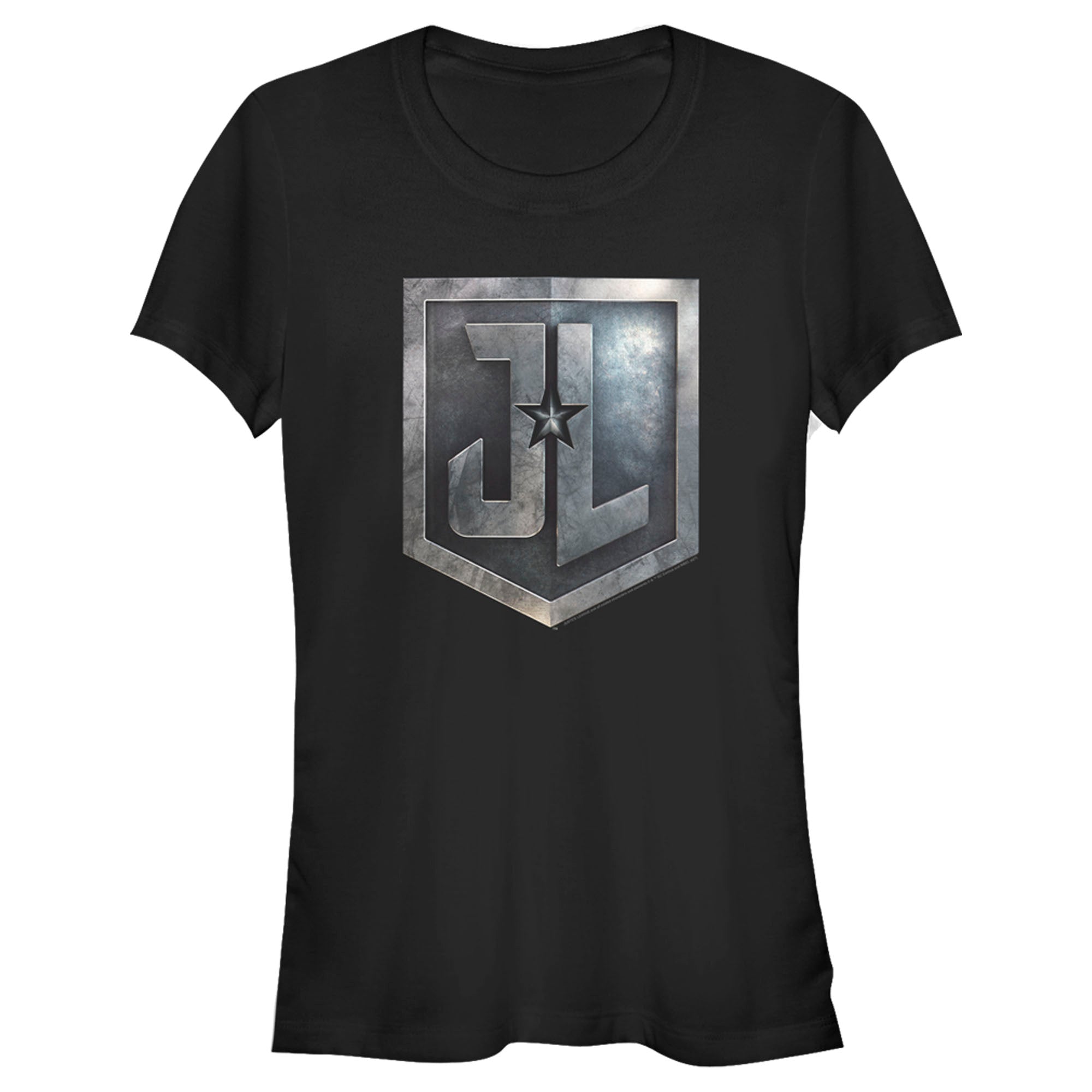 Zack Snyder Justice League Junior’S Stone Shield Logo  T-Shirt