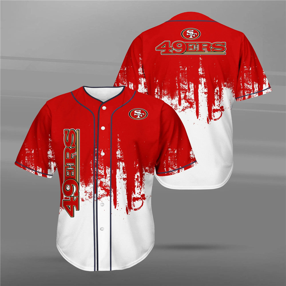 Graffiti San Francisco 49Ers Baseball Shirt Men