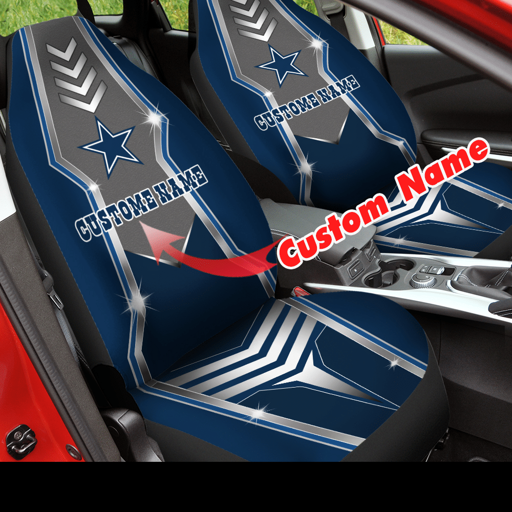 Cowboys Custom Car Seat Covers (Set Of 2) -All Ver