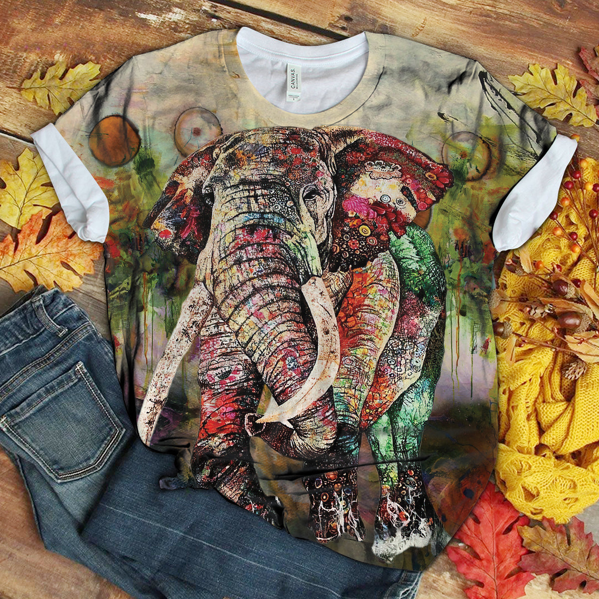 Jungle Elephant Lovely 3D T-shirt | Size S – 5XL