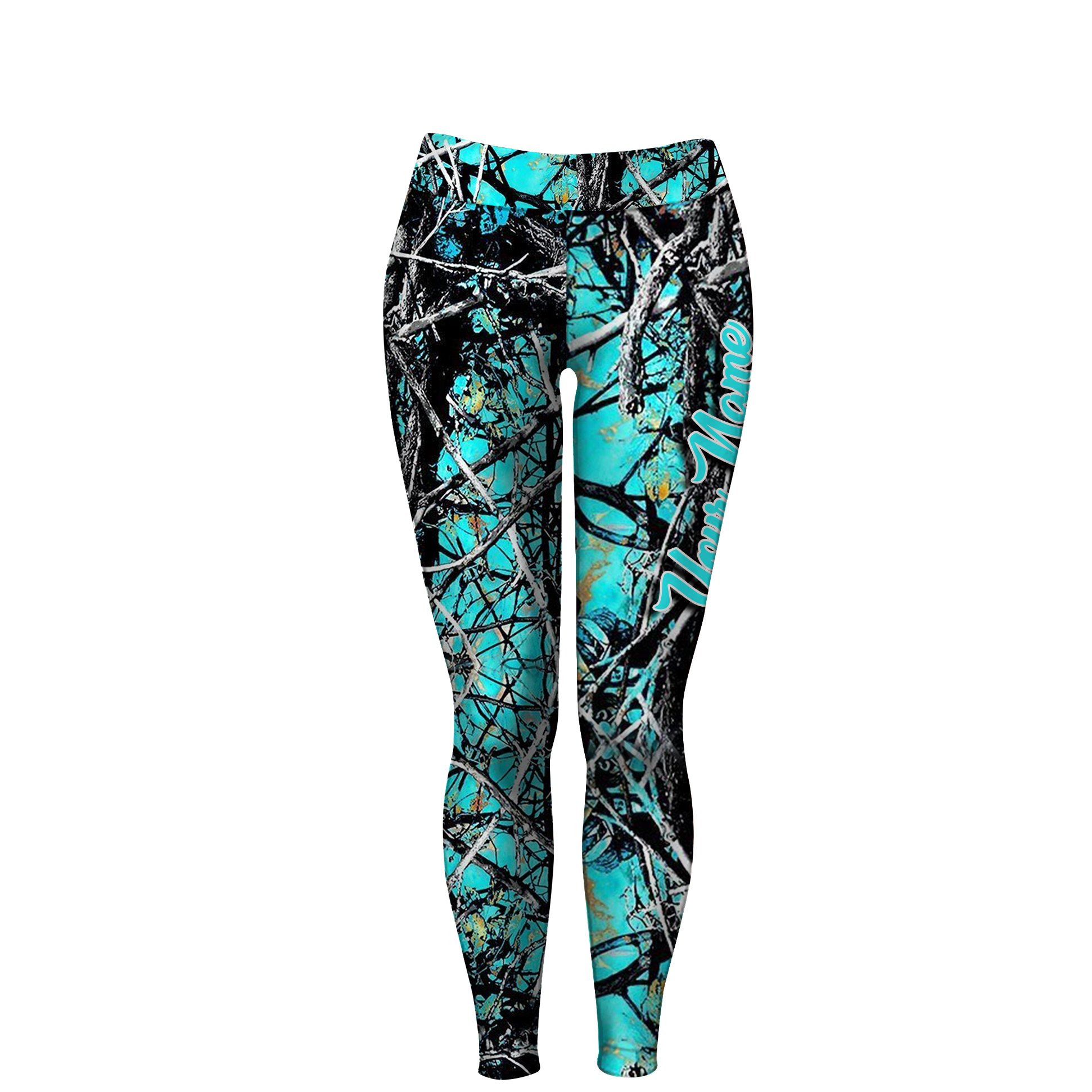 Muddy girl serenity camo custom name Full printing leggings – FSD1218