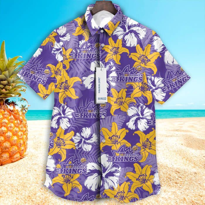 Sydney Kings Hawaii Shirt Tropical Flower Short Sleeve Ha27305