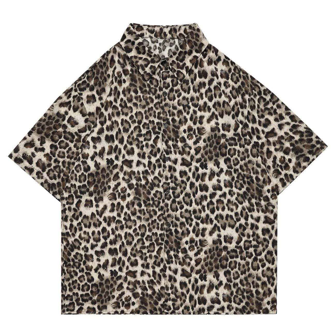 Talishko™ – Leopard Print Short Sleeve Shirt