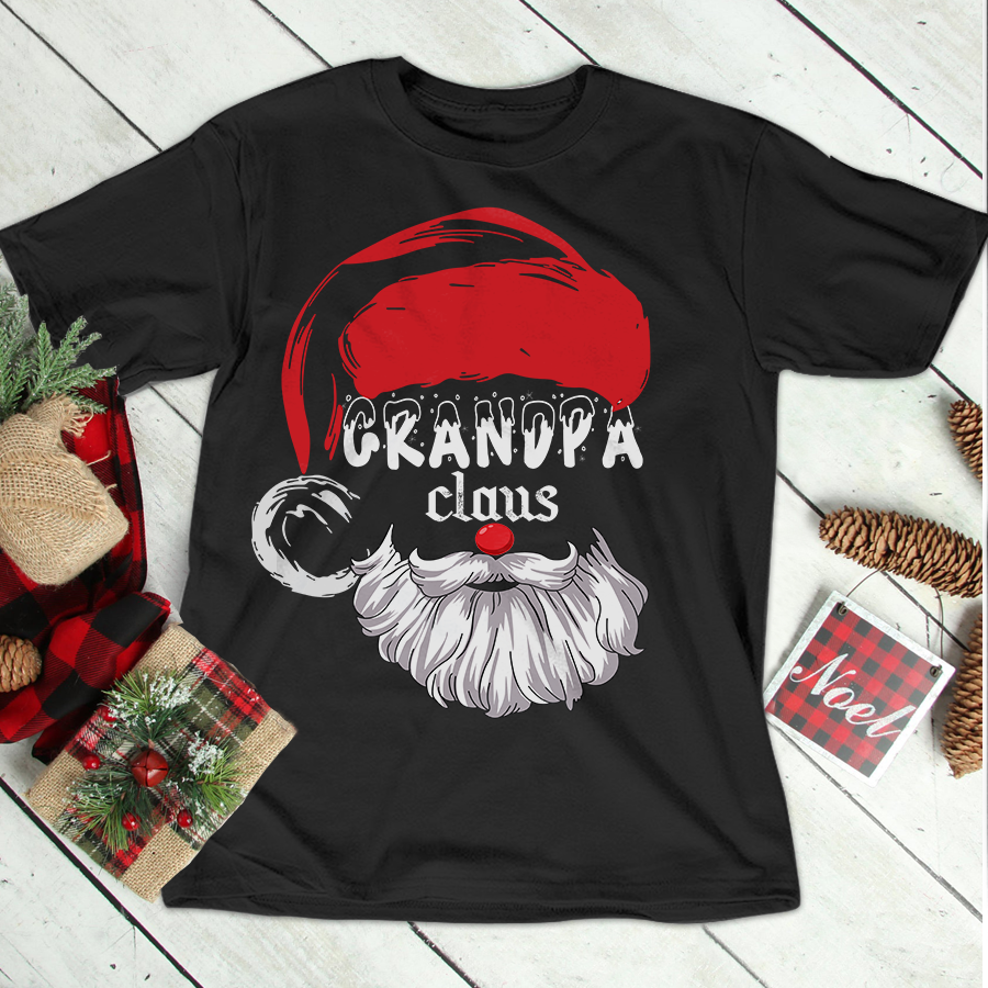 Personalized Grandpa Claus T-Shirt