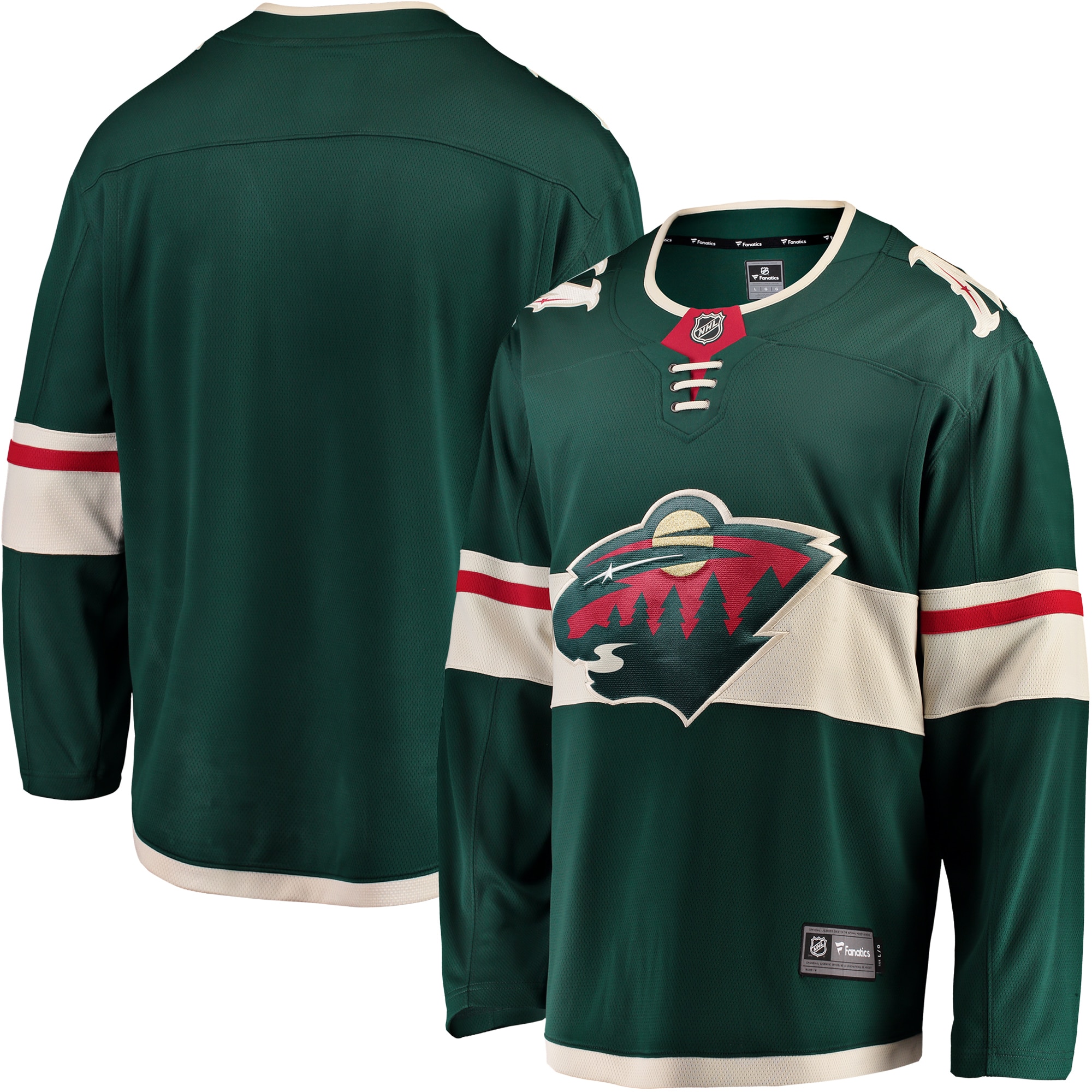 Minnesota Wild Branded Breakaway Home Jersey – Green