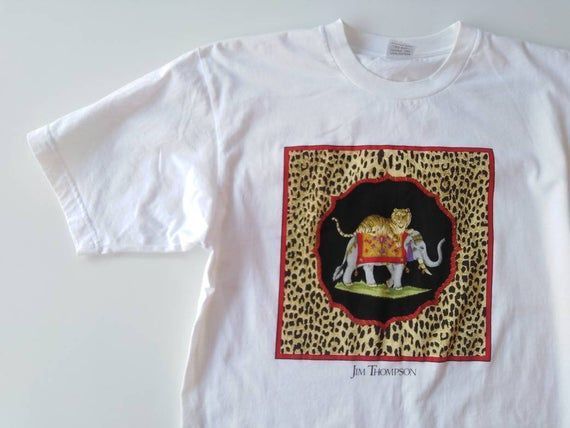 Vintage Shirtjim Thompson Shirtjm Thompson Fabric Jim Thompson Art Shirt