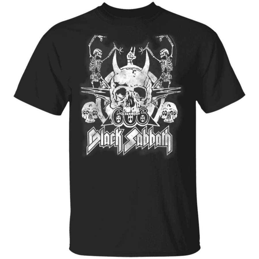 Black Sabbath Official Vintage Dancing Skeletons T-Shirt