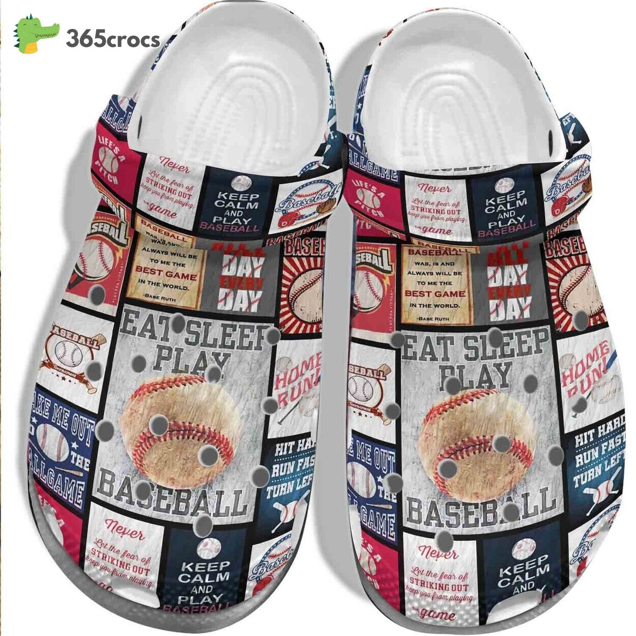 Eat Sleep Play Baseball Shoes Clogs Keep Calm And Play Baseball Shoes Clogs