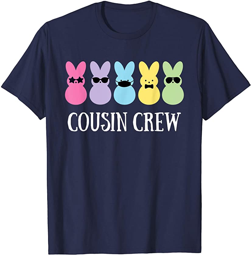 Cousin Crew Squad Bunny Easter Matching Family Boy Girl Kids T-Shirt