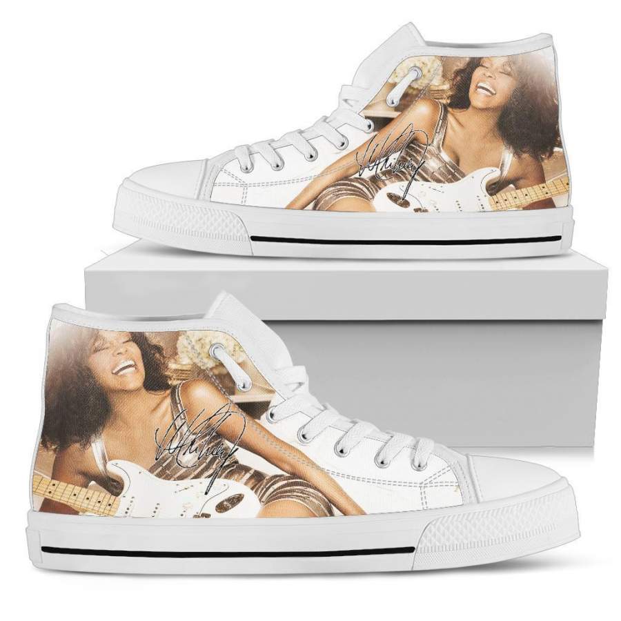 Whitney Houston Sneakers High Top Shoes