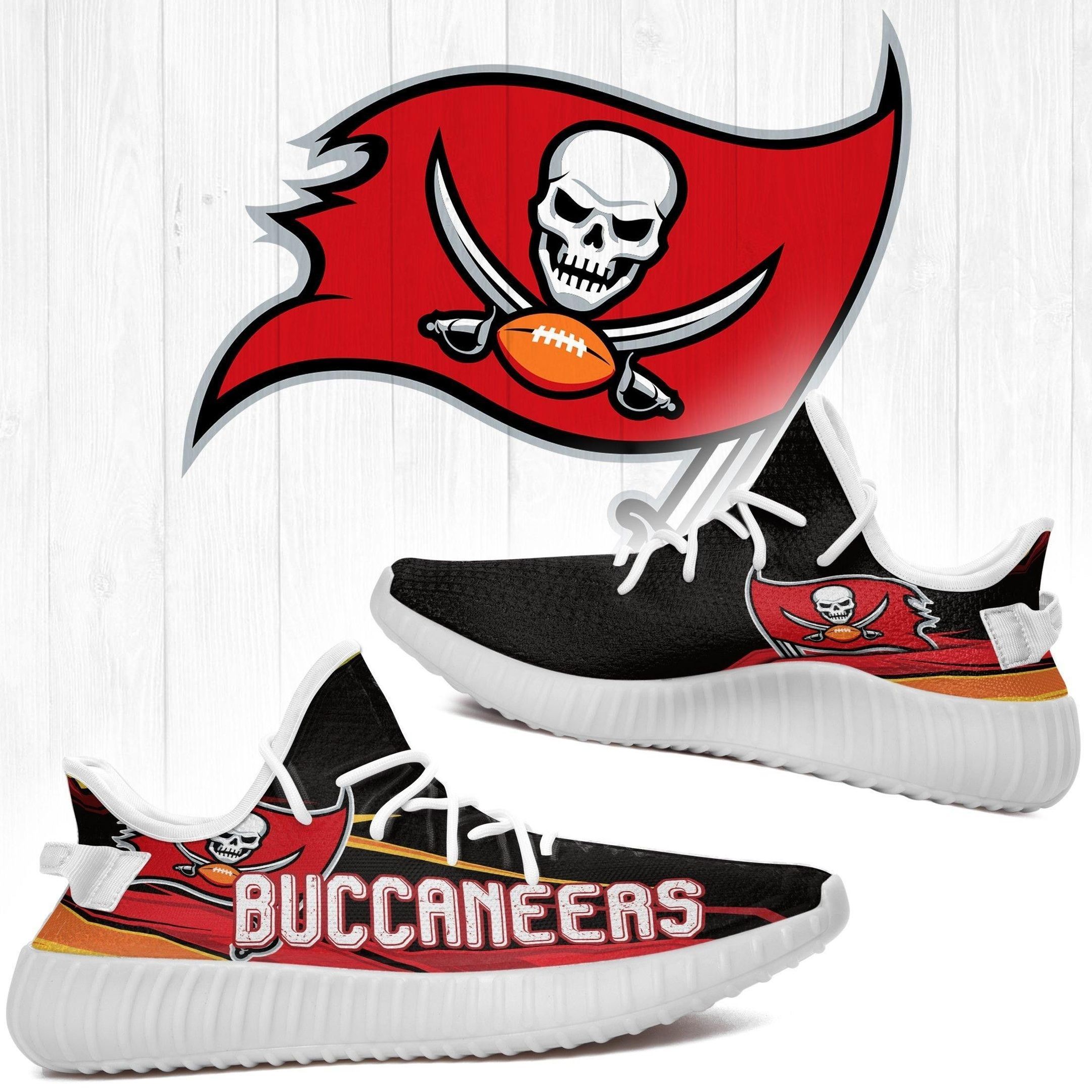 Ampa Bay Buccaneers Nfl  Boost 350 V2 Shoes Custom  2020