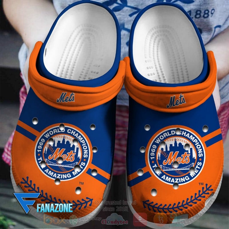 New York Mets Orange MLB Sport Crocss Clogs Crocband Shoes Comfortable For Men Women and Kids