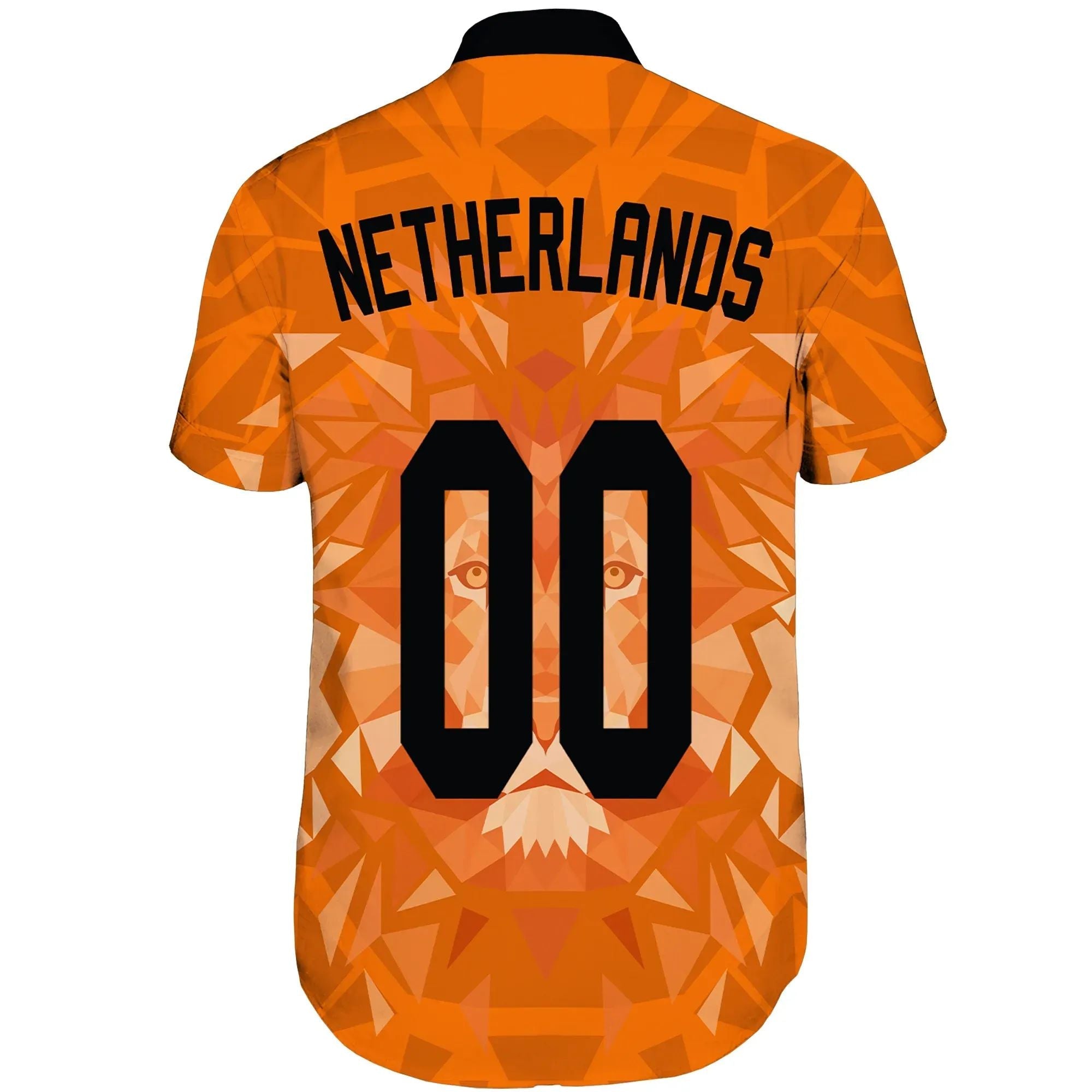 (Custom) Netherlands Lion Short Sleeve Shirt Euro Soccer Rlt7