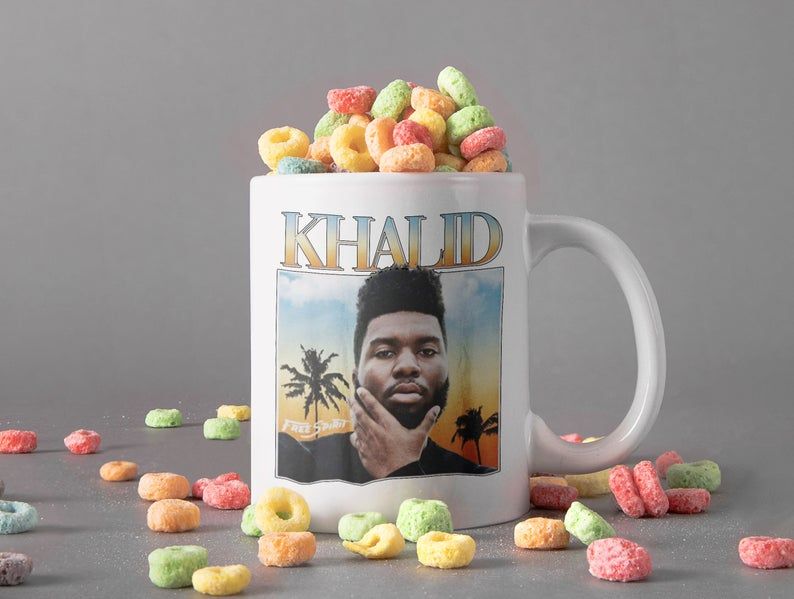 White Mug DJ Khalid Mug Khalid Donnel Robinson Mug Rap Hip Hop Mug Retro Vintage Mug Premium Sublime Ceramic Coffee Mug H99