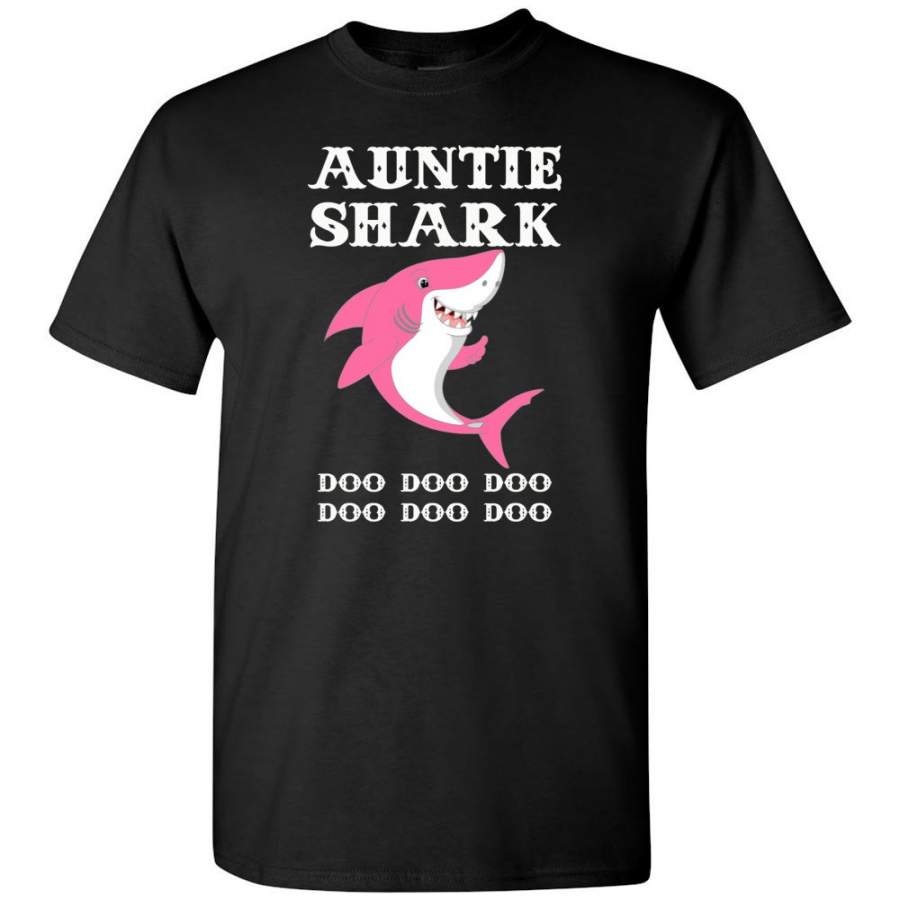 Auntie shark doo t shirt, tee shirt gift for auntie