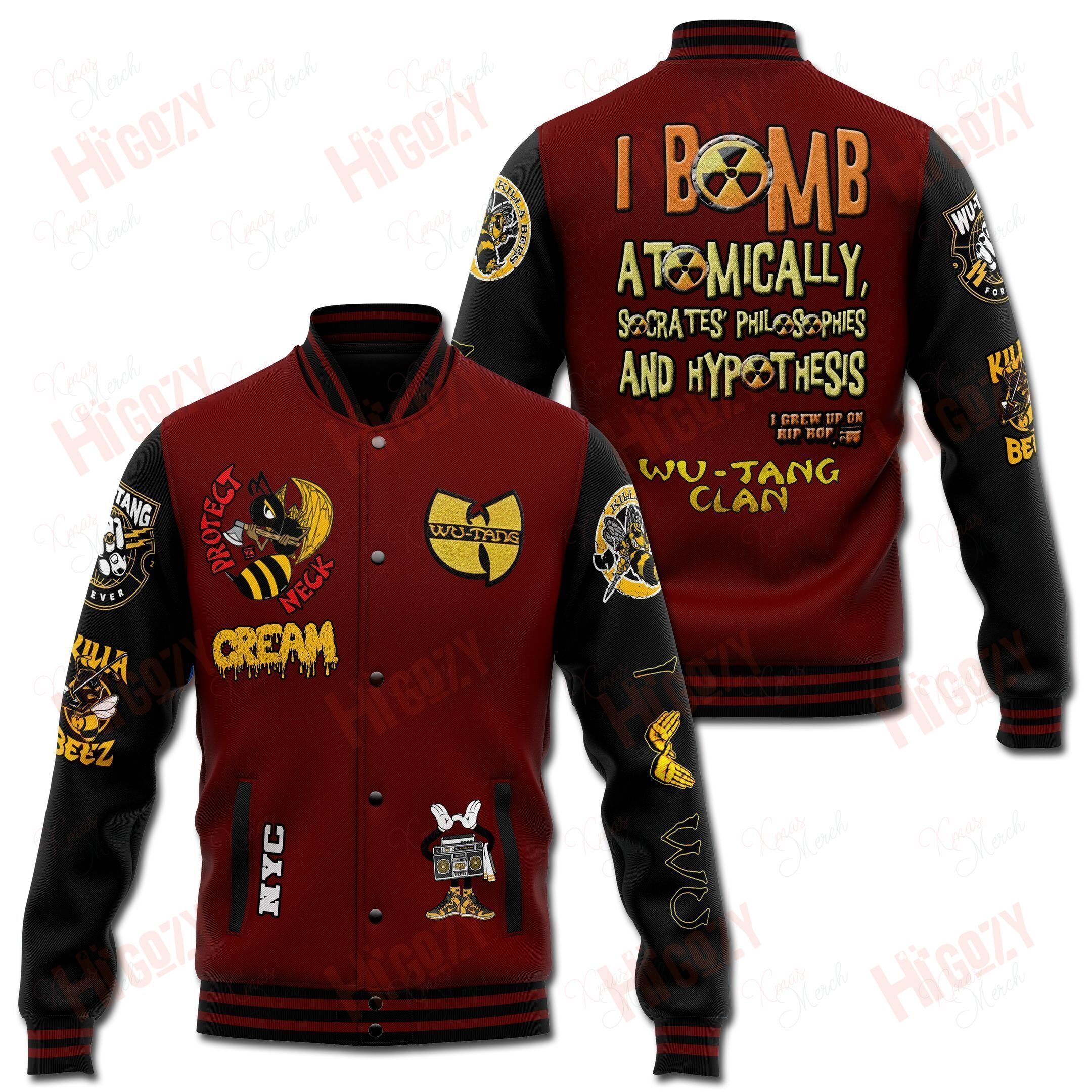 Wu-Tang Clan Baseball Jacket 3D – V1088