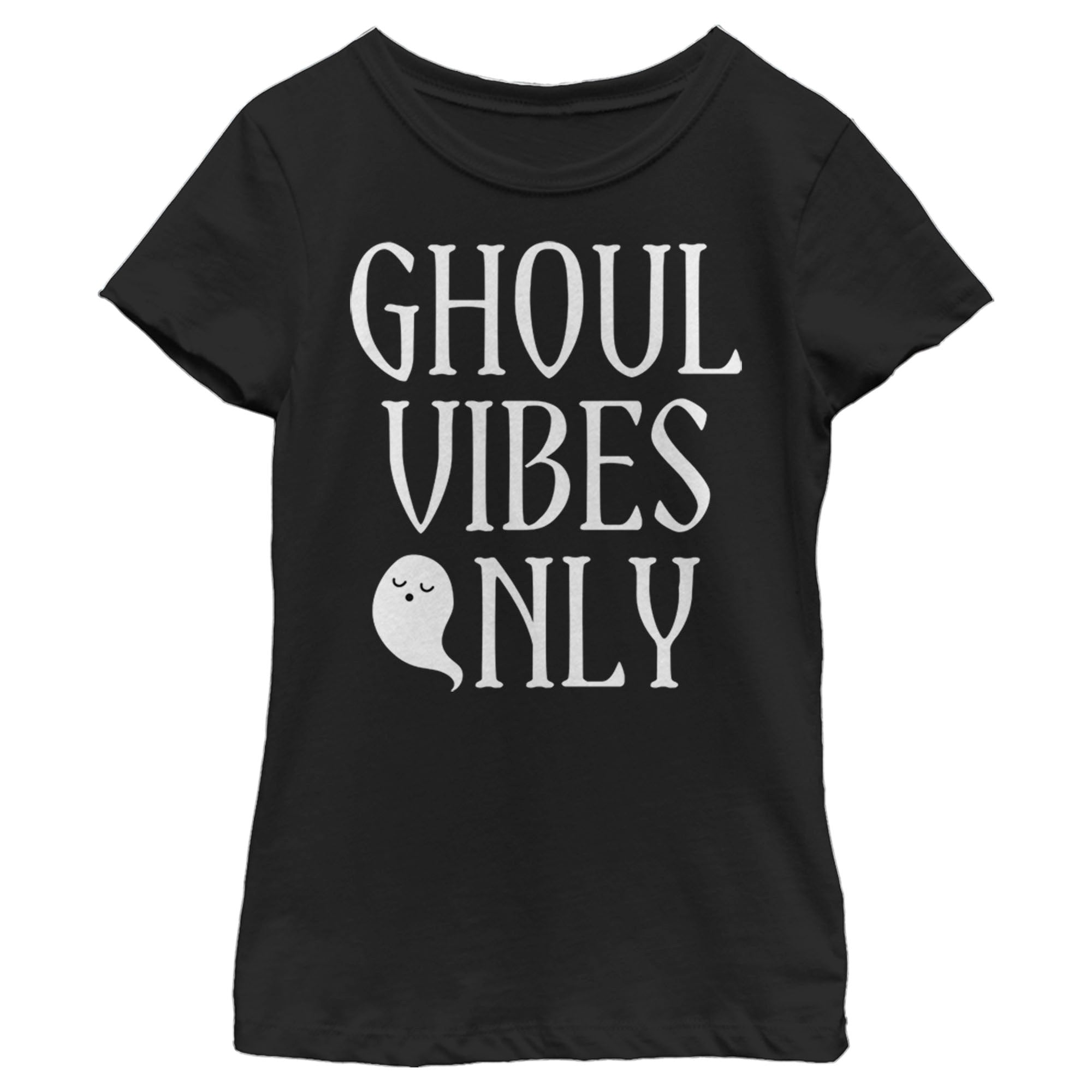 Lost Gods Girl’S Halloween Ghoul Vibes Only  T-Shirt