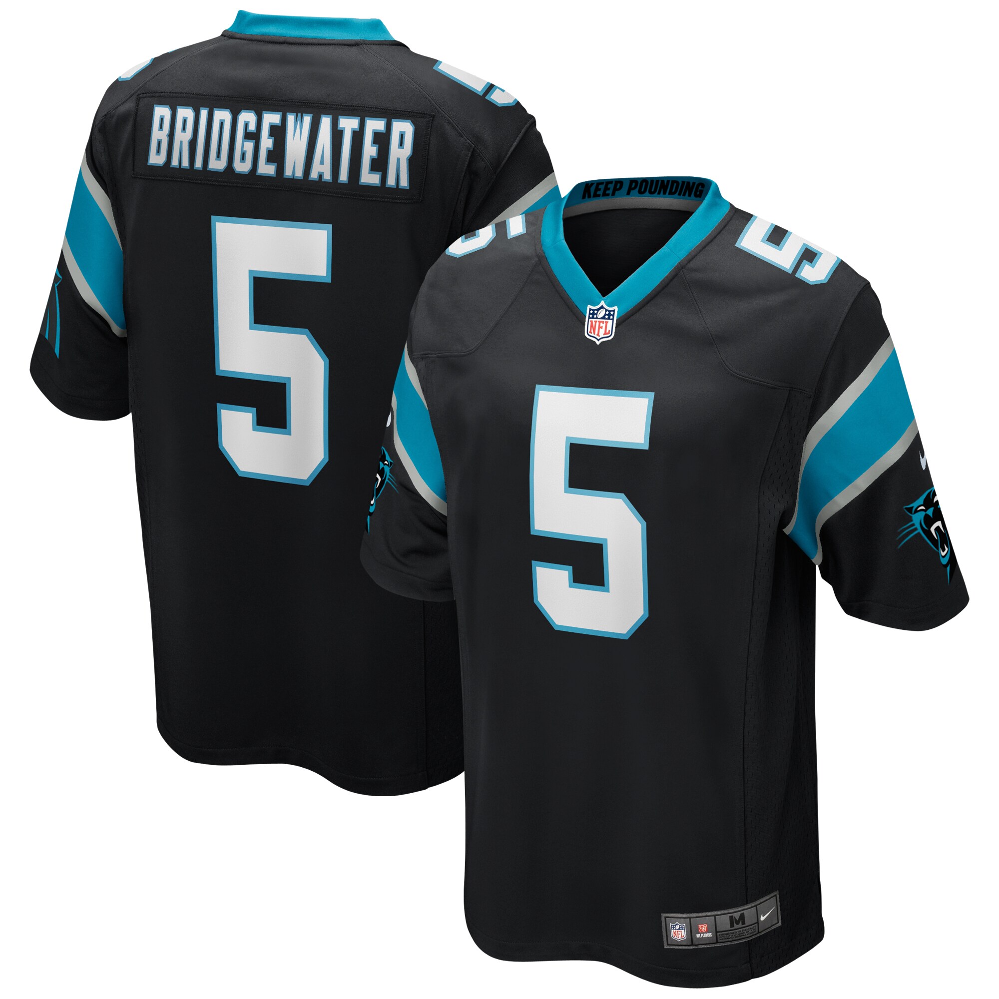 Teddy Bridgewater Carolina Panthers Game Player Jersey – Black