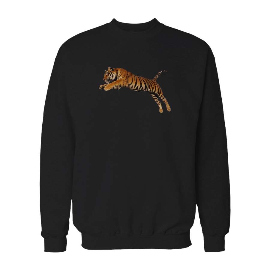 Tiger Color Animals Kesneller Sweatshirt