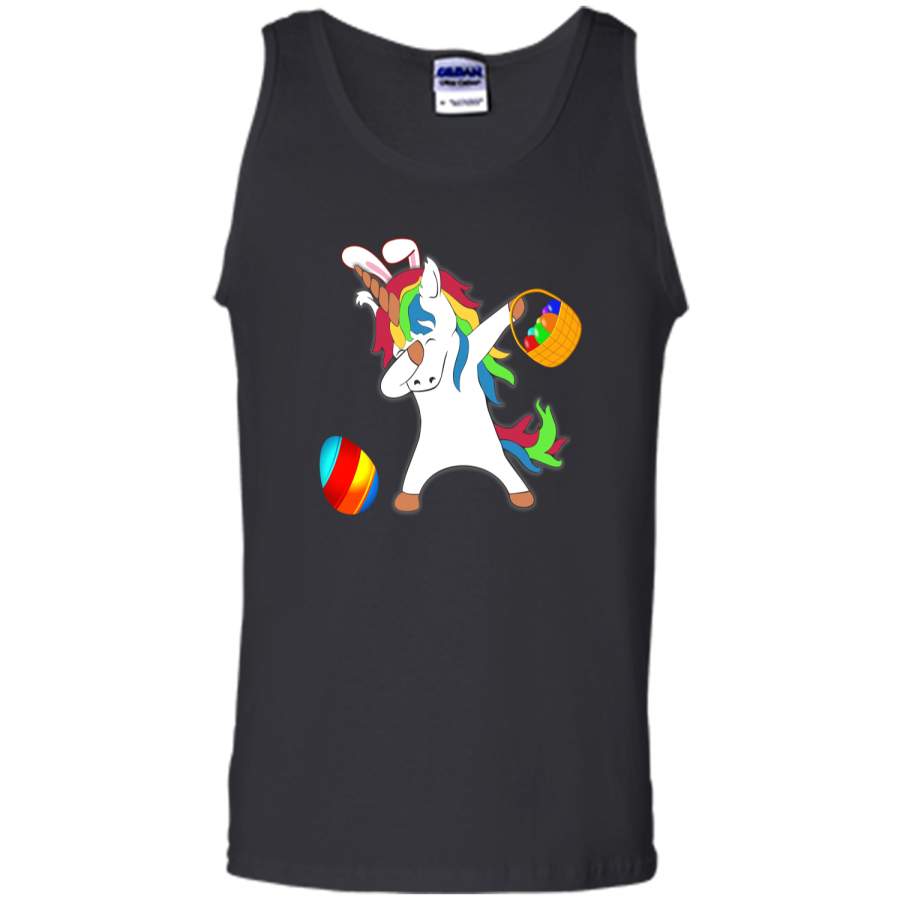 Easter Bunny Dabbing Unicorn Tshirt Easter Egg Basket Tee Tank Top