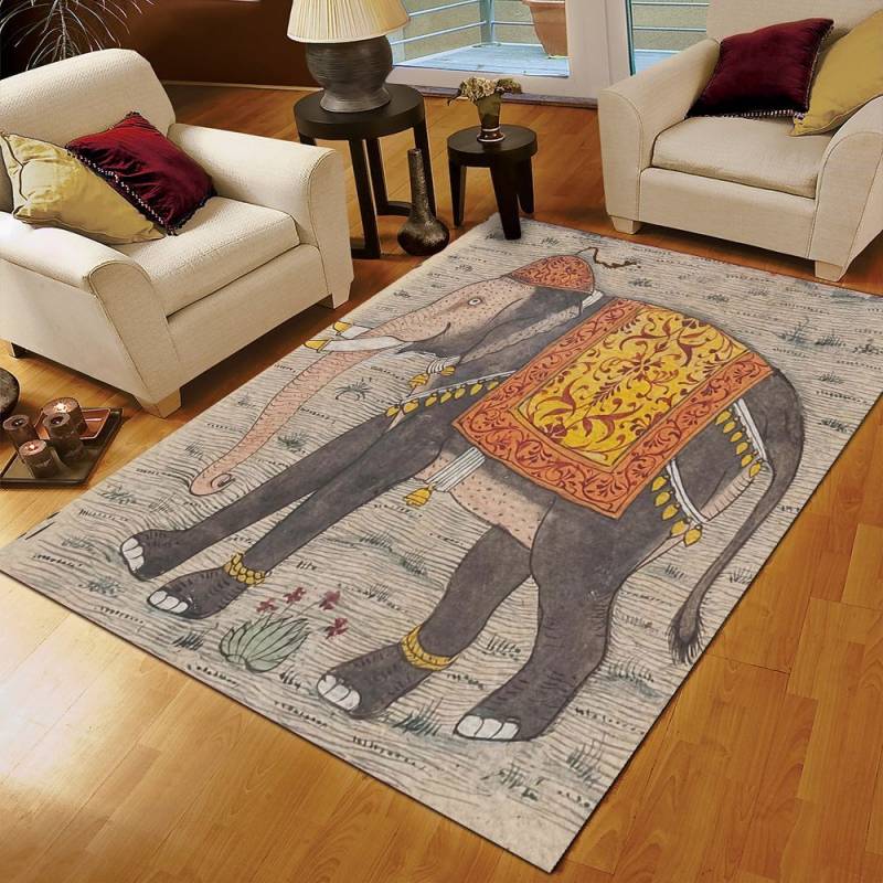 Elephant Vintage Indian Ac11 NTA020398 Rug