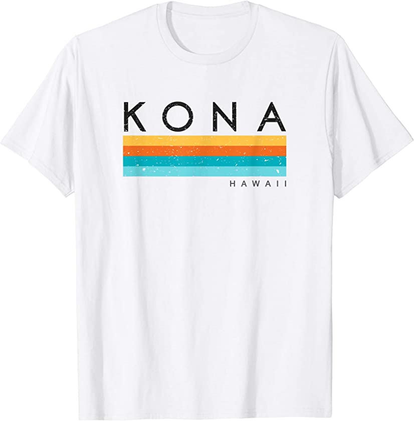 Vintage Kona Hawaii Retro Design T-Shirt