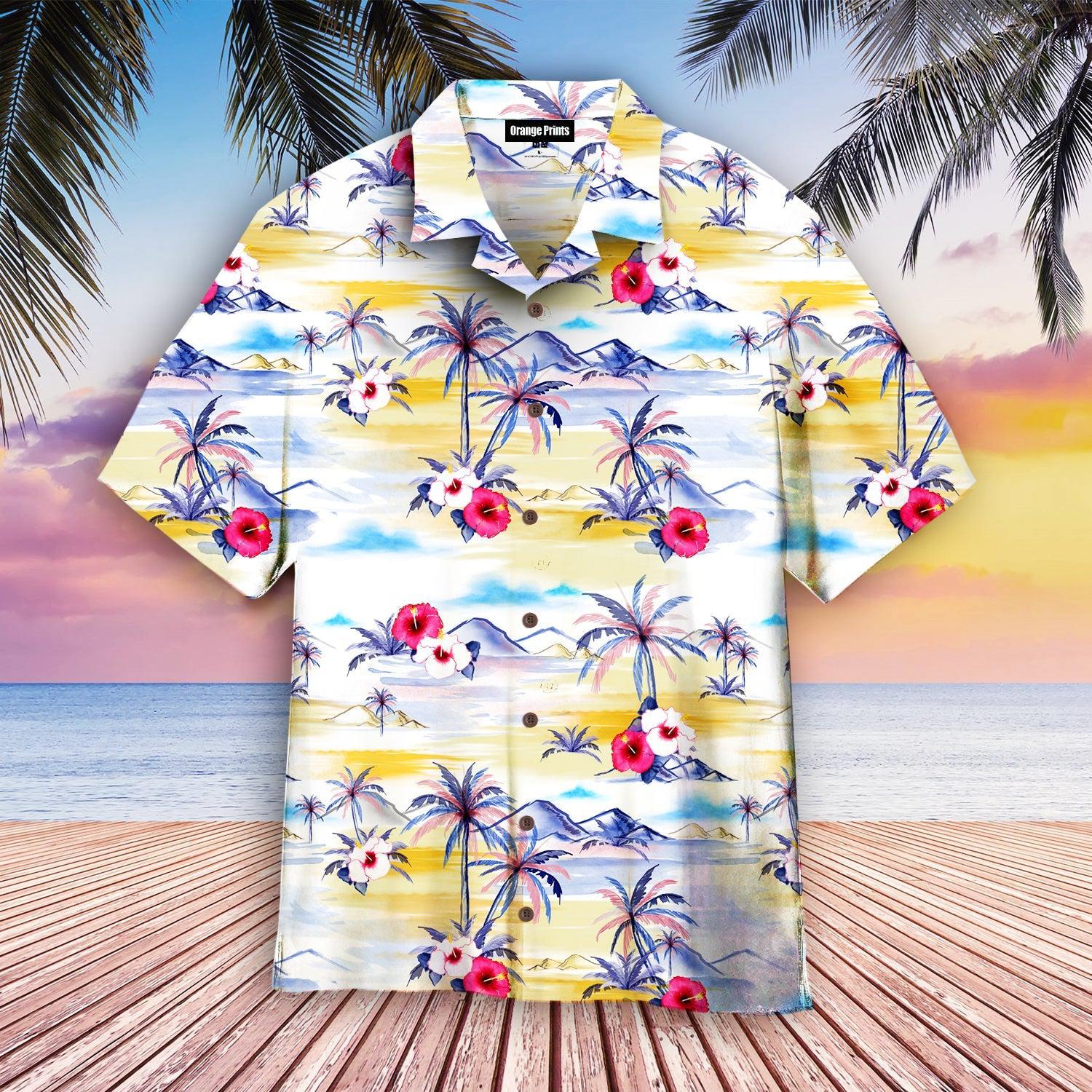 Palm Tree Island Tropical Beach Hawaii Shirt For Men Women Ha10479