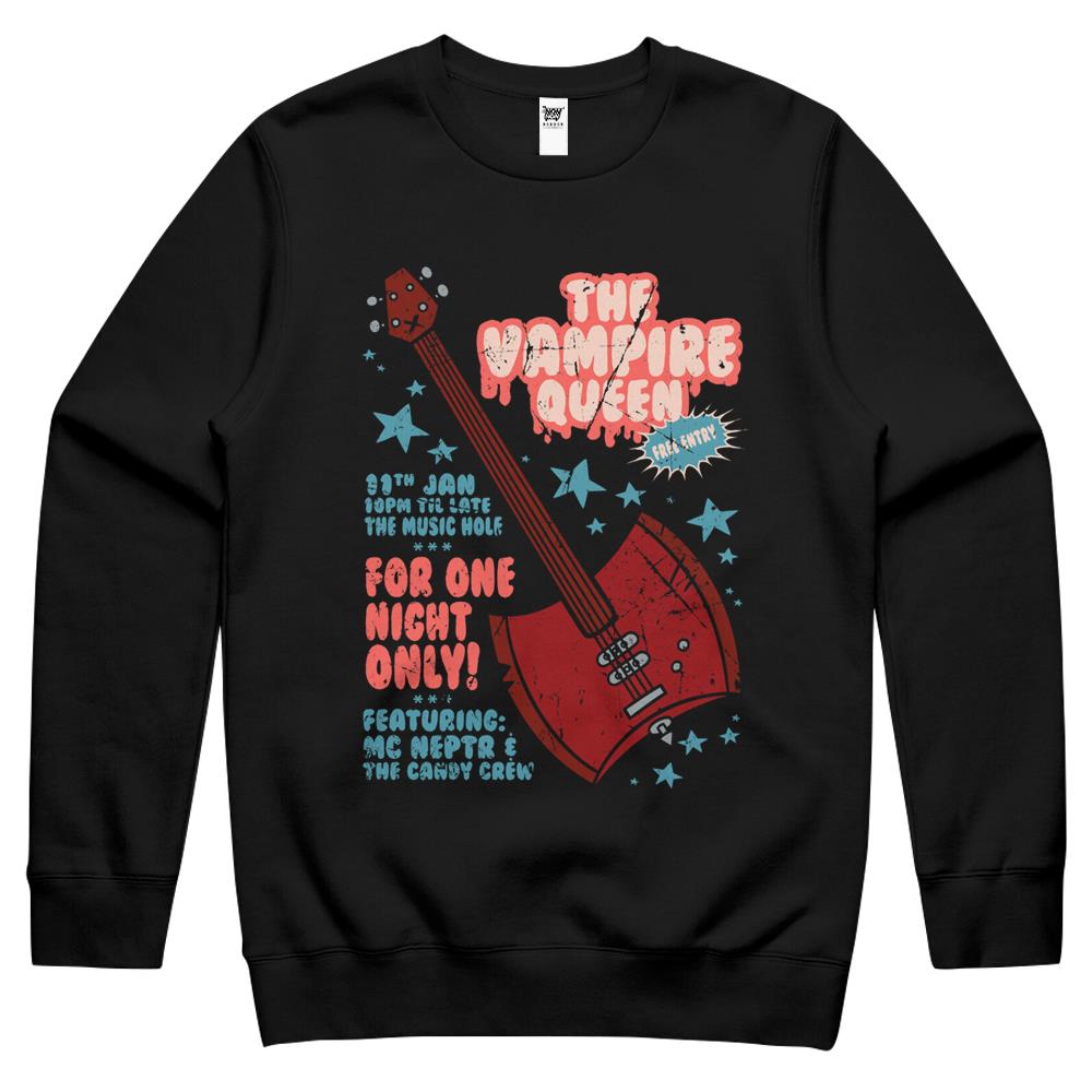 The Vampire Queen Music Poster Crewneck Sweatshirt