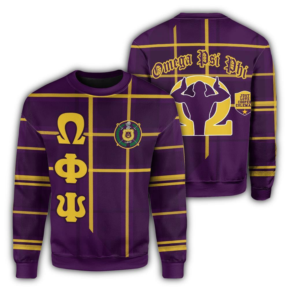 Fraternity Sweatshirt – Omega Psi Phi Burberr Style Bulldog Crewneck Sweatshirt