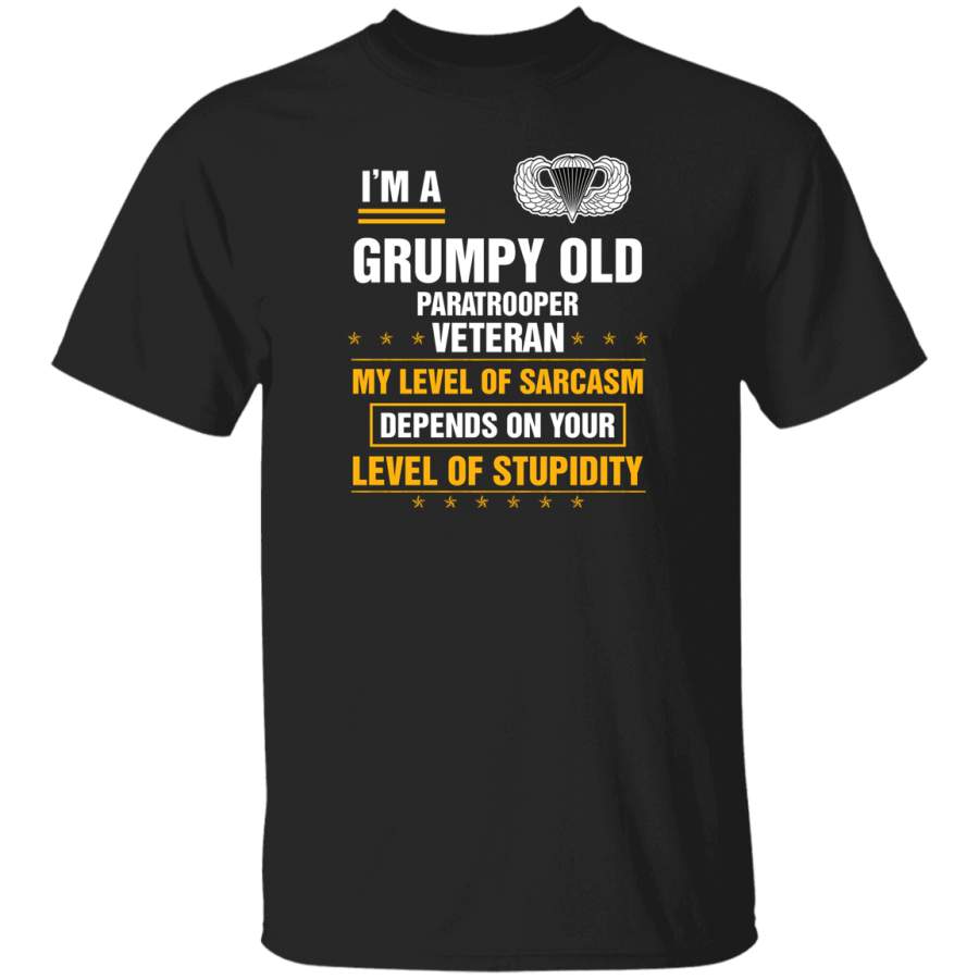 Grumpy Old Paratrooper Veteran T-Shirt Veterans Day Christmas Gift Mug