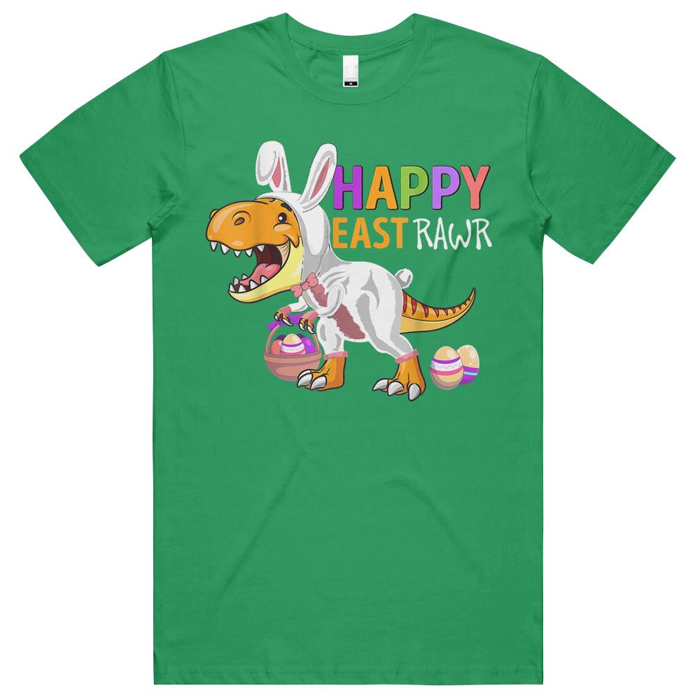 Boys Toddlers Easter Bunny T Rex Dinosaur Happy Eastrawr T Shirts