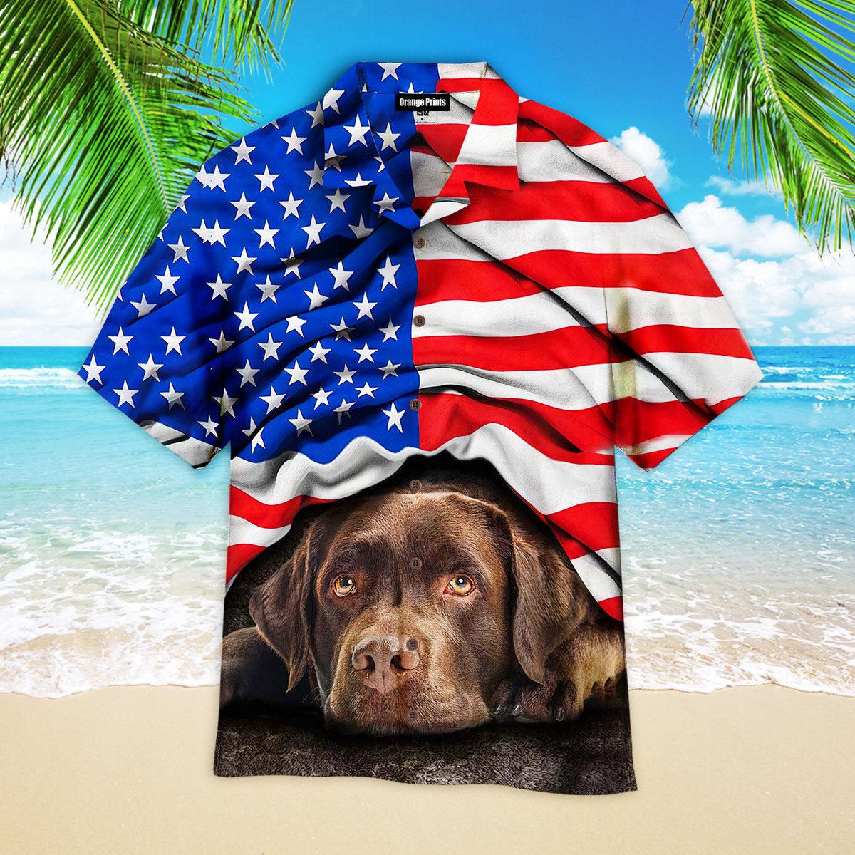 Lovely Chocolate Labrador Retriever Garden Aloha Hawaiian Shirts For Men & For Women | Wt6969