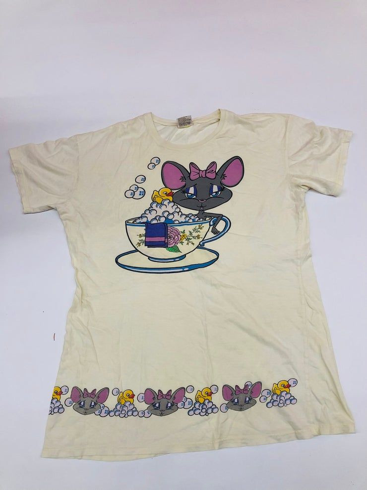 Vintage Mouse In Cup Long Shirt