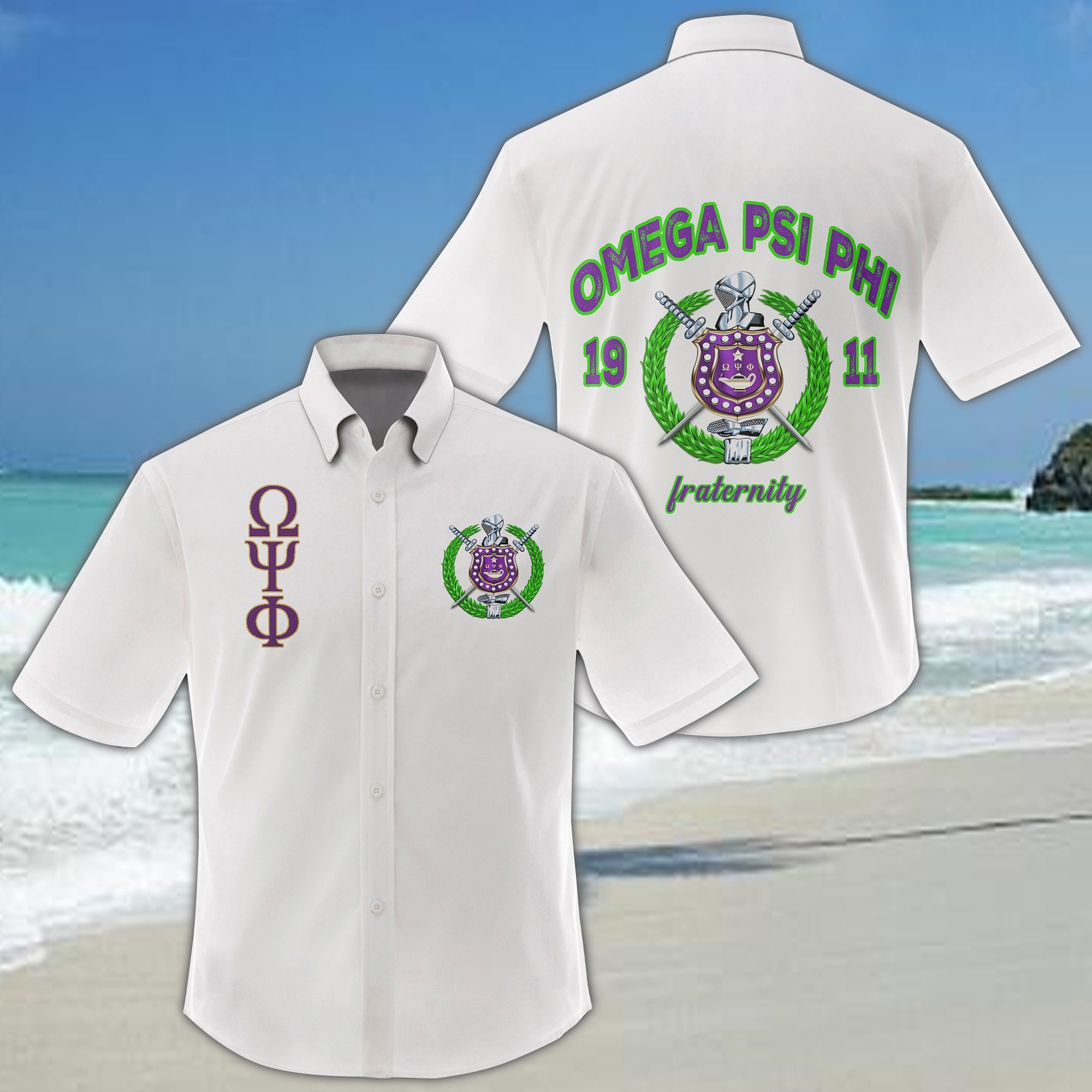 Omega Psi Phi Hawaiian Shirt