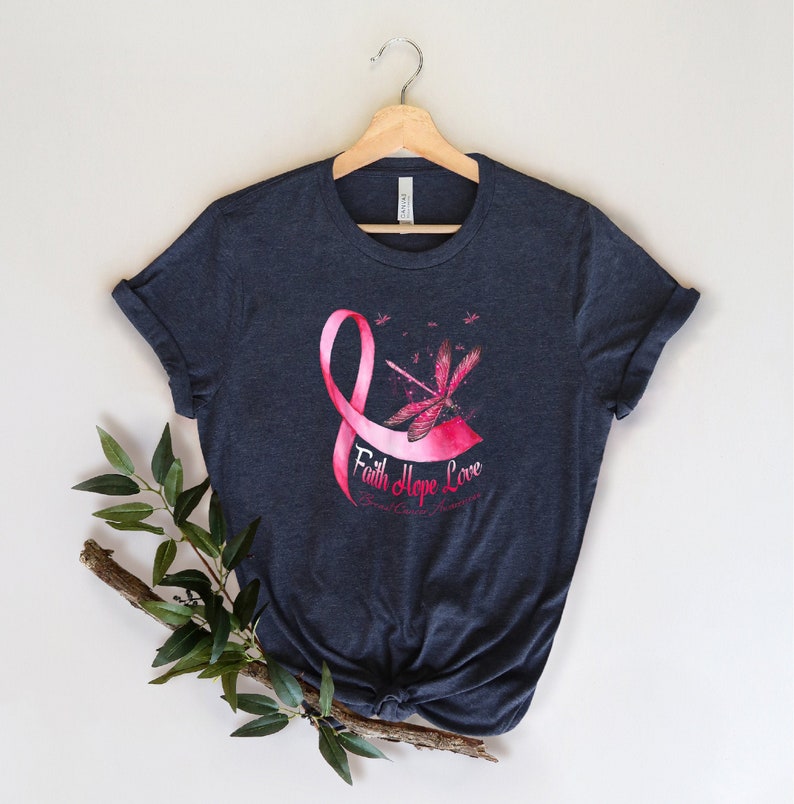 Faith Hope Love Shirt ,Breast Cancer Shirt ,Cancer T Shirt ,Stronger Than Cancer, Cancer Warrior T-Shirt, Cancer Tee, Cancer Awareness Tee