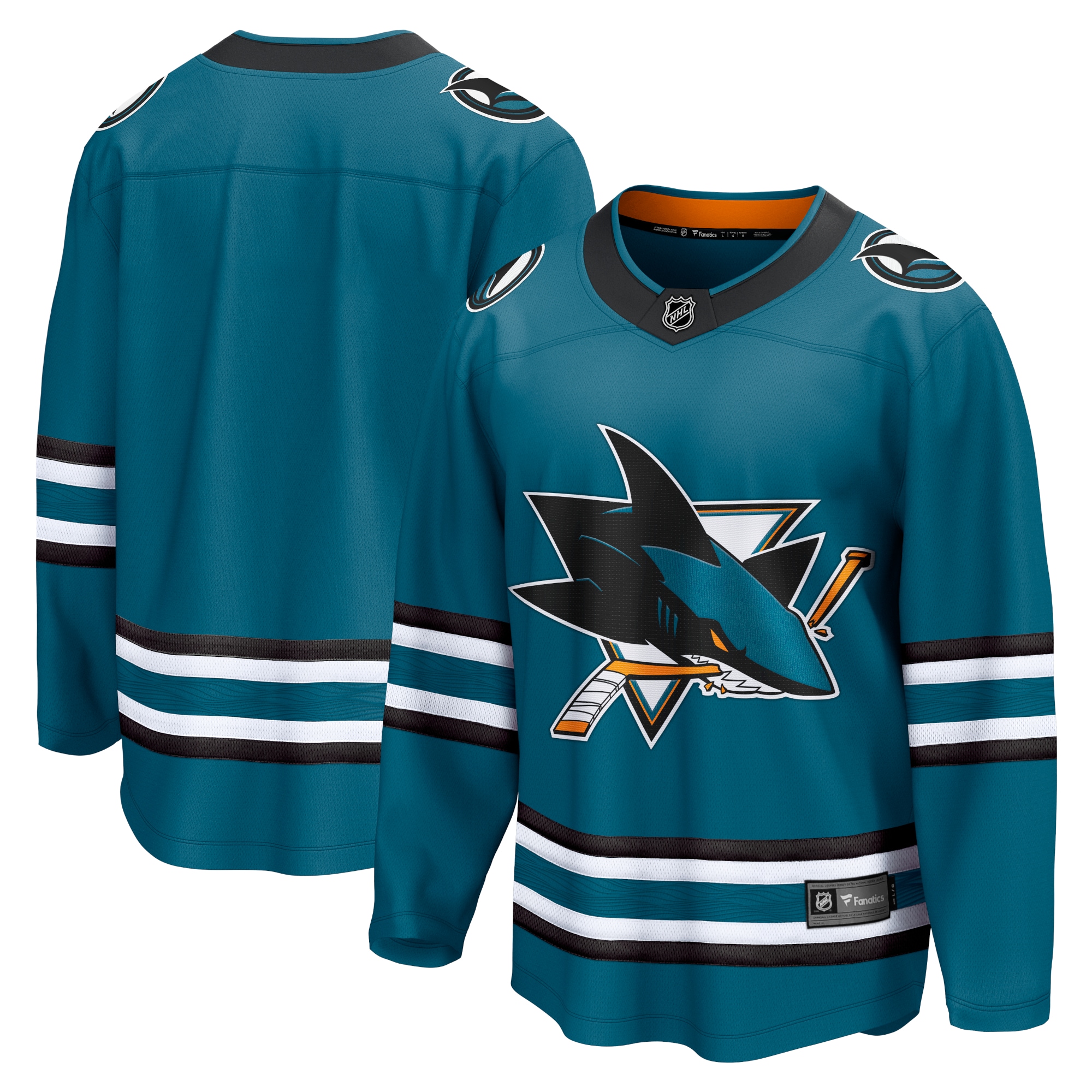 Men's San Jose Sharks Teal Home Breakaway Jersey