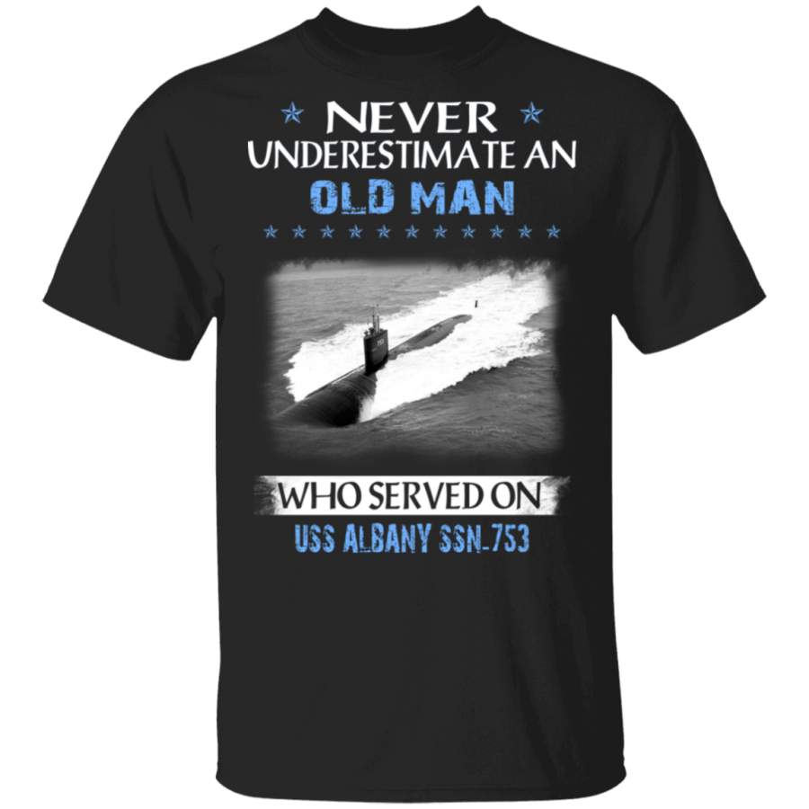 USS Albany SSN-753 Veterans Day Christmas Gift T-Shirt