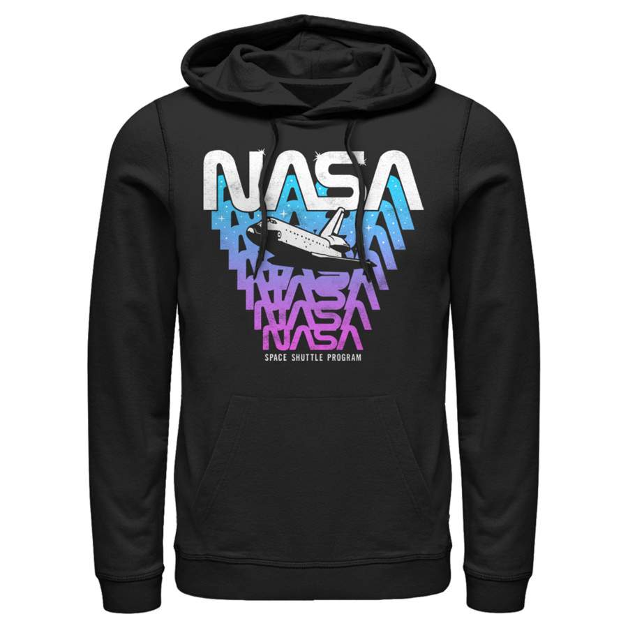 NASA Men’s Logo Fade Away  Lightweight Hoodie