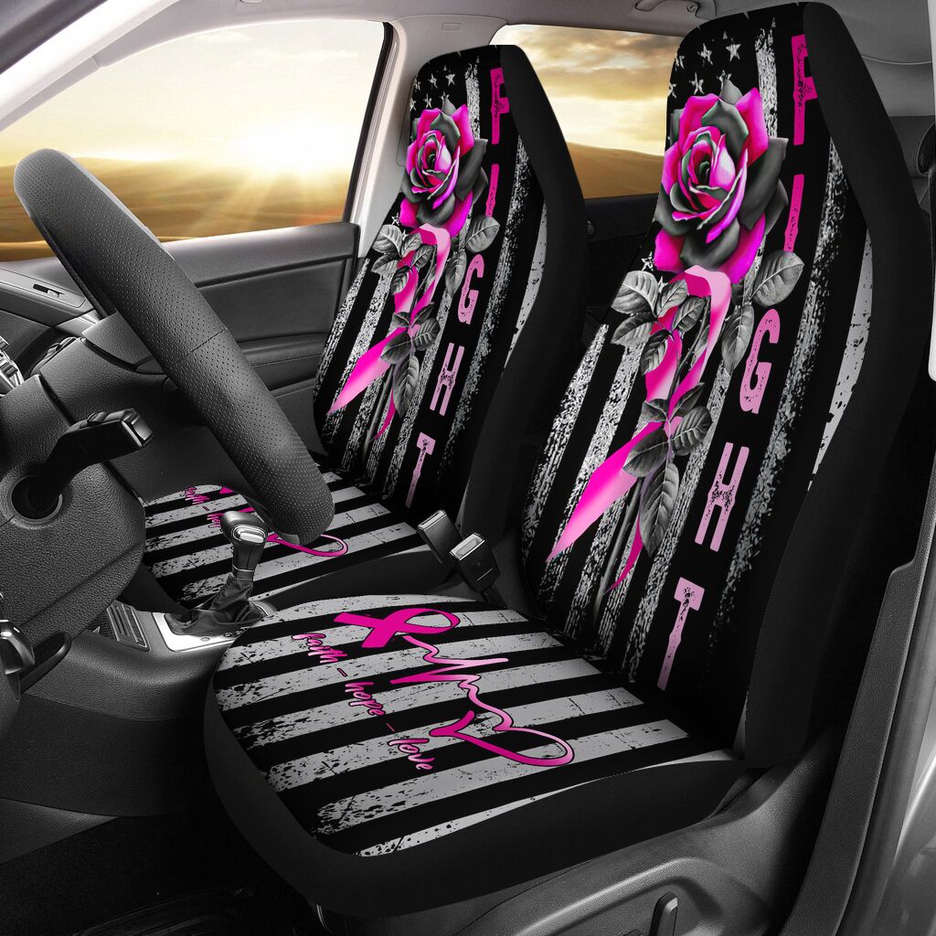 Fight Covers Breast Cancer Awareness Seat Covers 0622