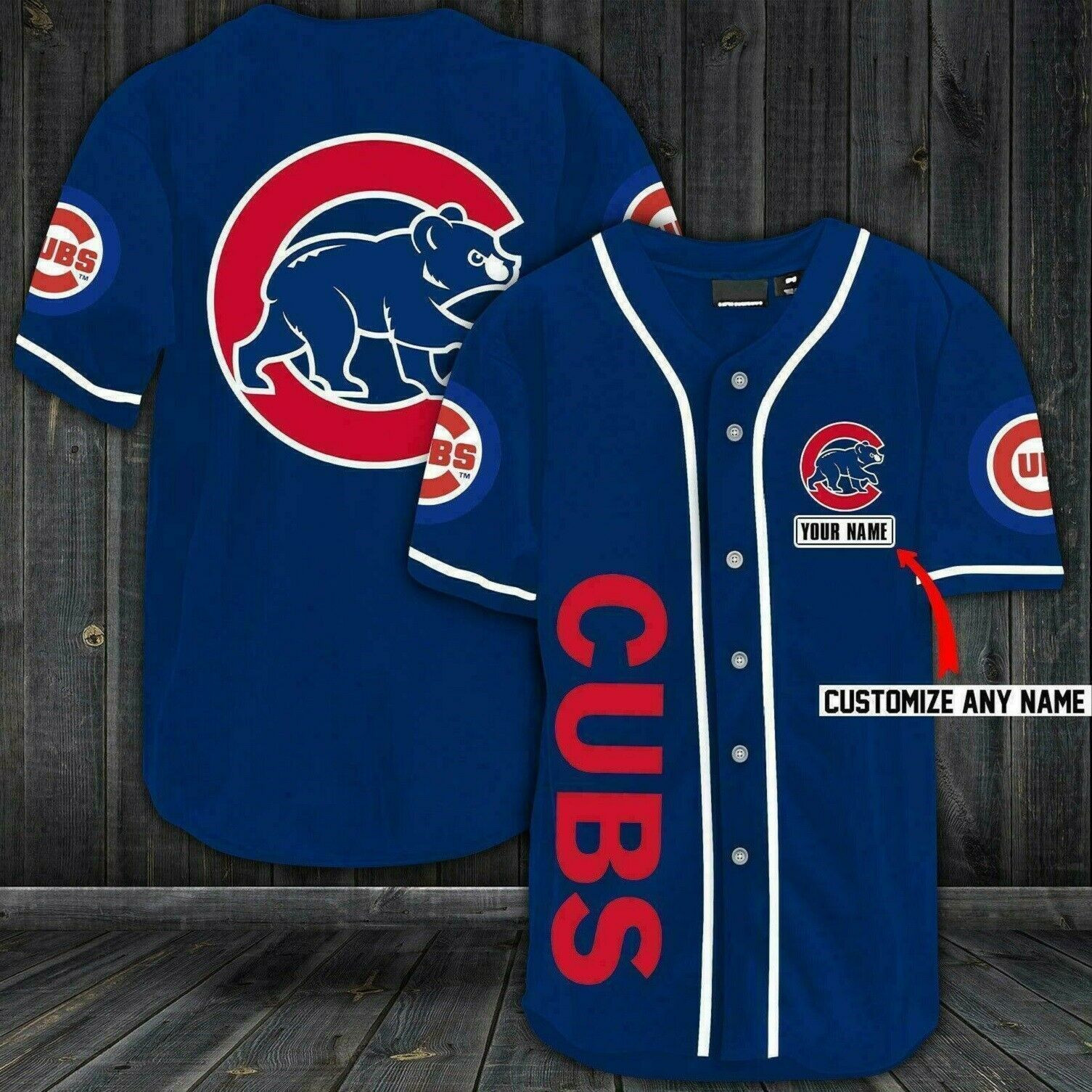 [Custom Name] Chicago Cubs All Over Print Baseball Jersey For Fans