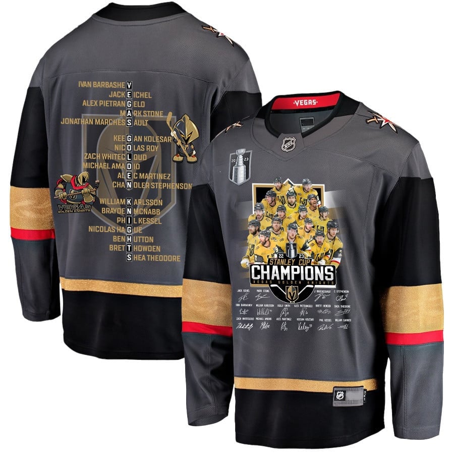 Vegas Golden Knights Celebrating Vegas’ Championship 2023 Stanley Cup Men Jersey – Black