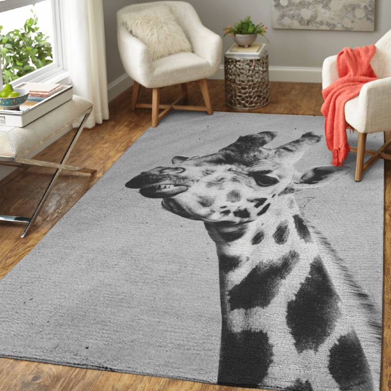 Giraffe portrait – Animals Area Rug Carpet