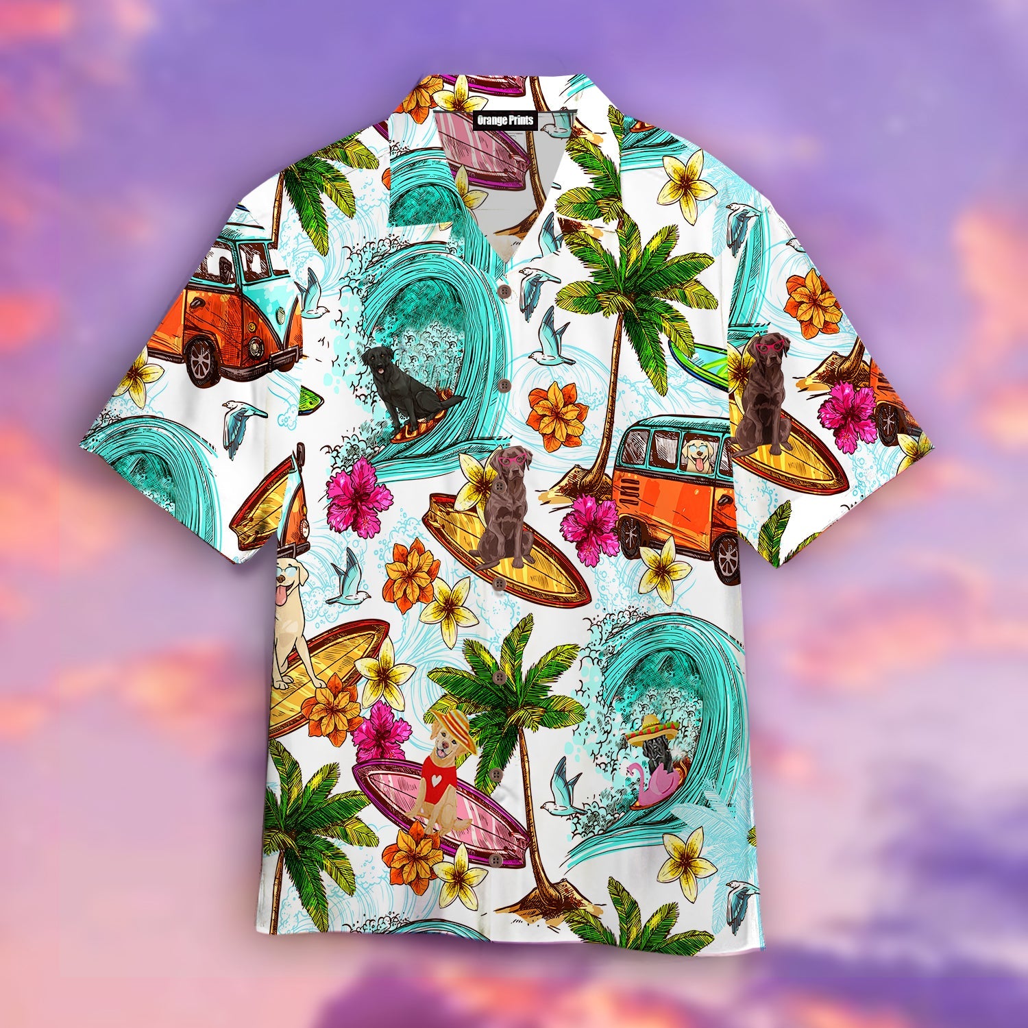 Enjoy Surfing With Labrador Retriever Dog Hawaii Shirt For Men Women Ha89499