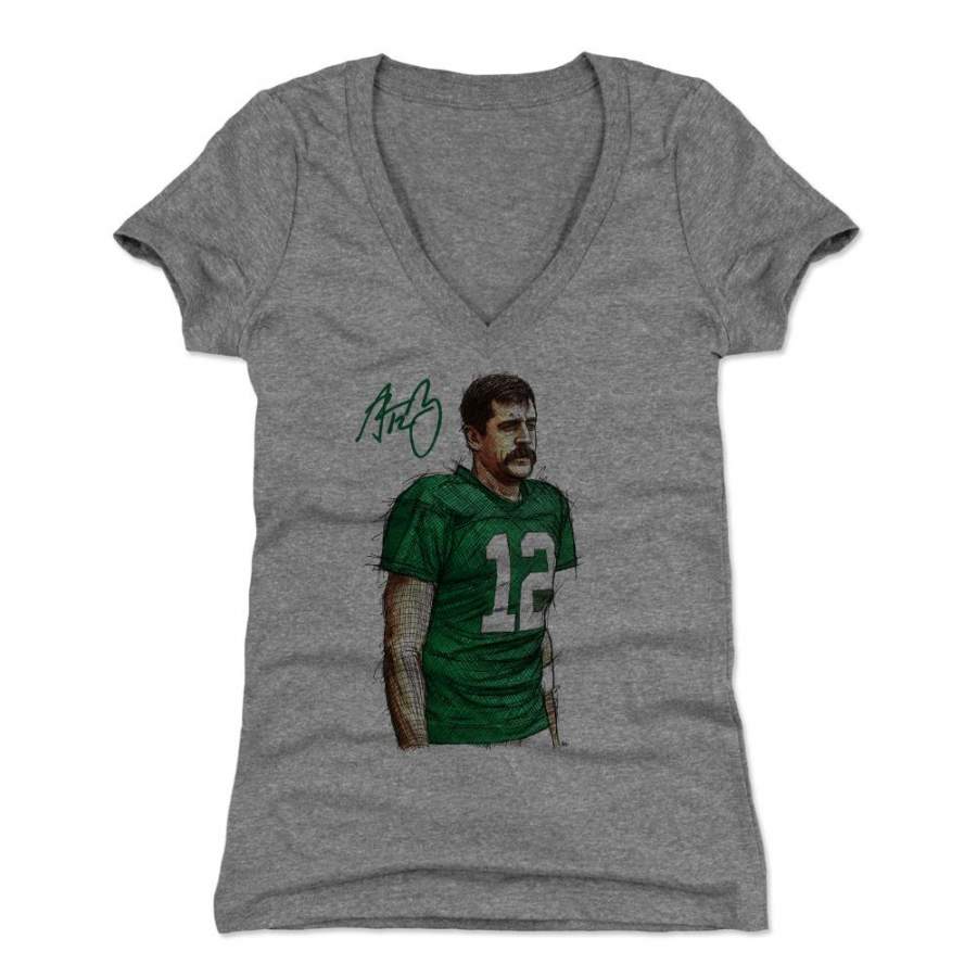 aaron rodgers mustache t shirt