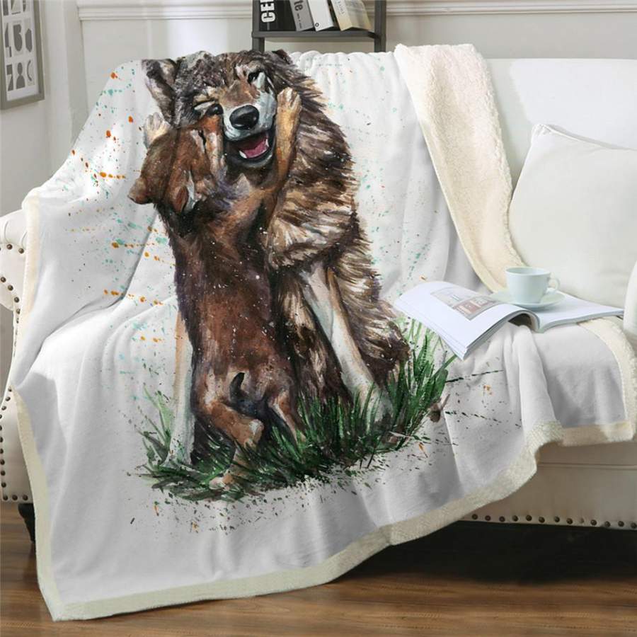 Wolf’s Heir Sherpa Blanket