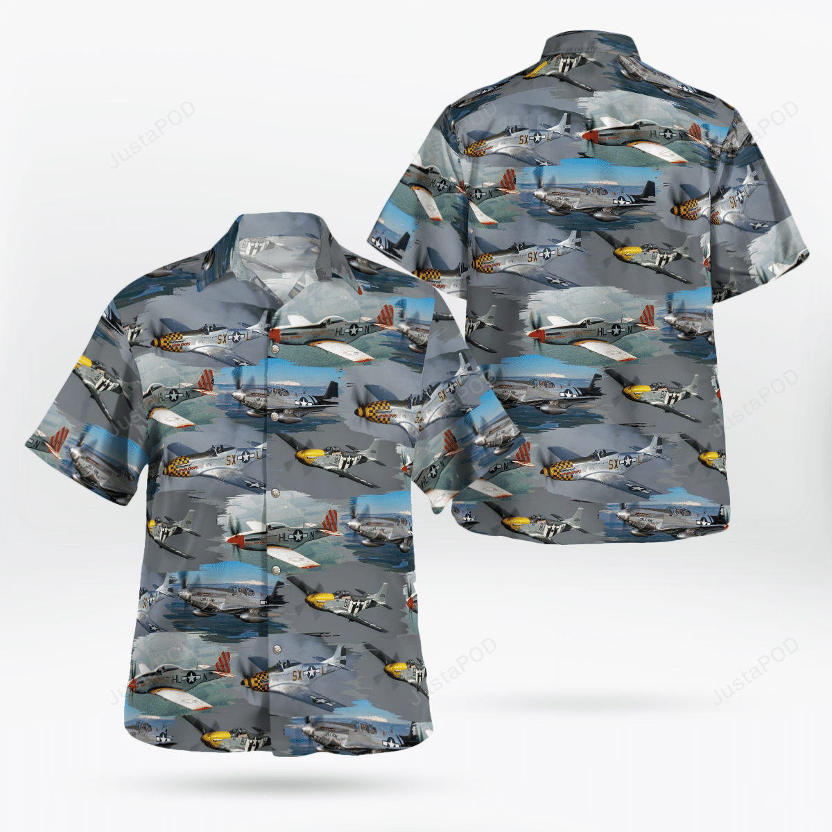 United States Army Air Forces North American Mustang Hawaii Shirt Ha50573