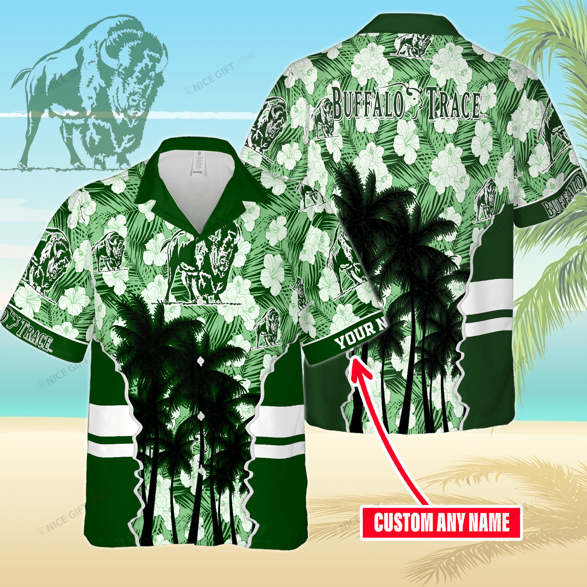 Buffalo Trace Custom Name Hawaiian Shirt 3Hs-I1B8