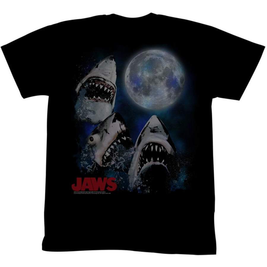 Three Shark Moon Slim Fit T-shirt